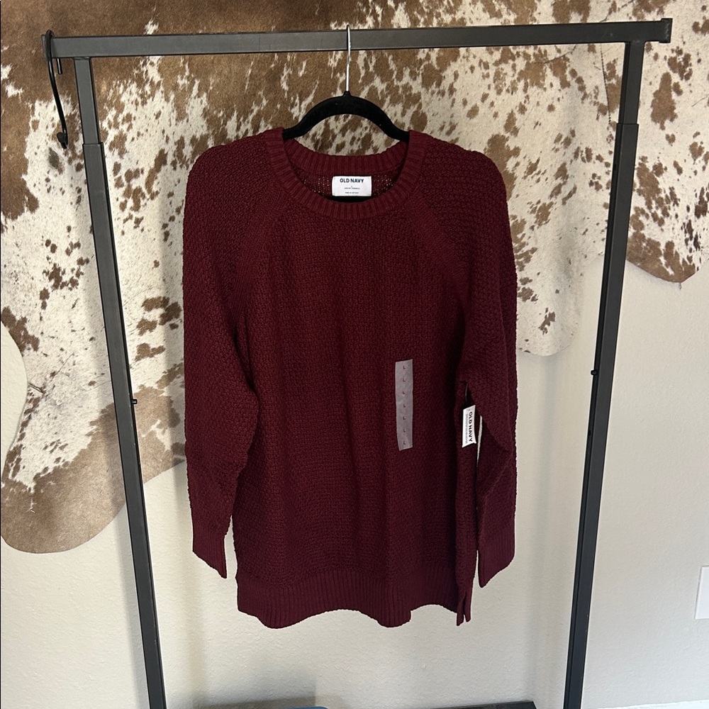 Women's Burgundy Sweater - NWT